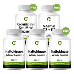 Nattokinase Capsules - Buy 2, Get 1 Free (Plus Free Gifts)