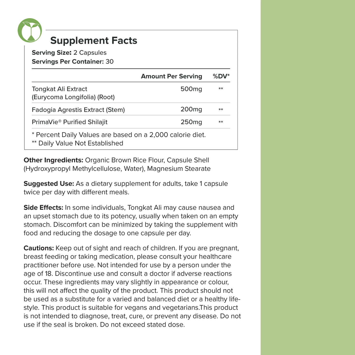 Natural Testosterone Boost Capsules - 3 Months'