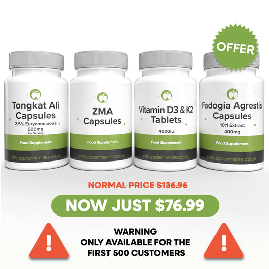 Tongkat, Fadogia, ZMA, Vitamin D - Buy Two Get Two Free Limited Time Offer