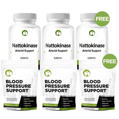 Nattokinase and Blood Pressure Support - Buy 2 Get 1 Free