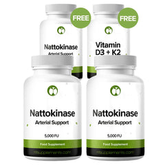 Nattokinase - Buy 2 Get 1 Free (Plus Vitamin D3 & K2)