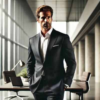 man his 40s standing confidently
